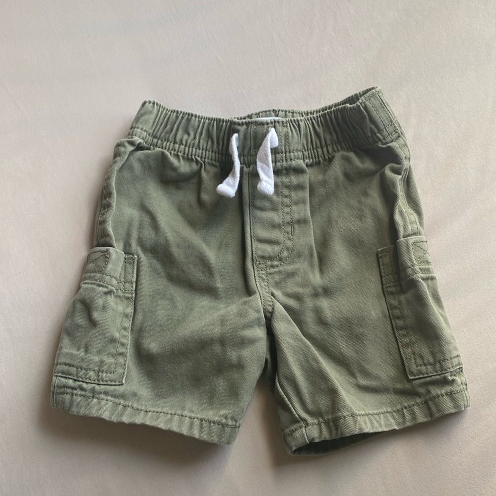 Kids Headquarters Green Cargo Shorts